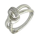 انگشتر زنانه ژوپینگ مدل گره جواهری کد R51711