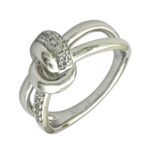 انگشتر زنانه ژوپینگ مدل گره جواهری کد R51711