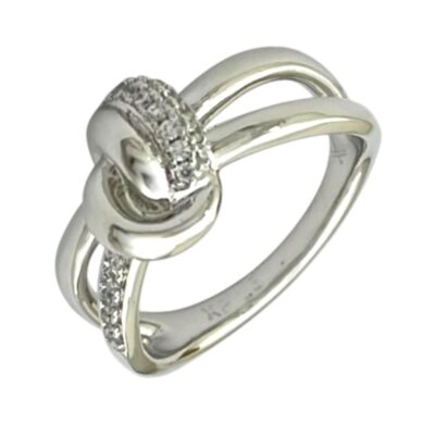 انگشتر زنانه ژوپینگ مدل گره جواهری کد R51711
