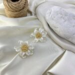 گوشواره زنانه مدل گل کد E6326