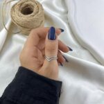 انگشتر زنانه مدل خطی کد R51833