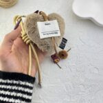 آویز کیف چارم بگ قلب چرمی کد J4115