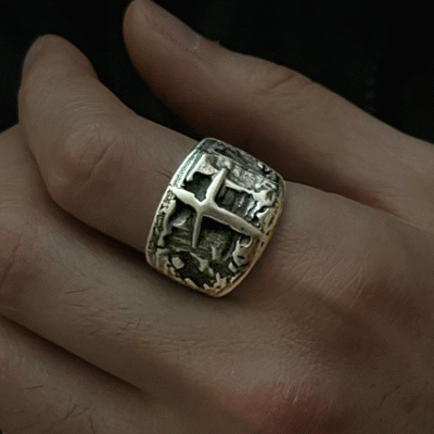 انگشتر مردانه صلیب وینتیج کد Men0051