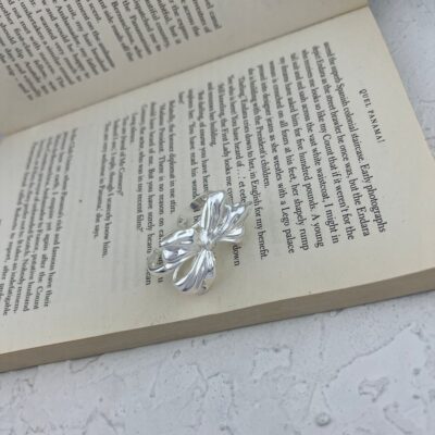 انگشتر زنانه مدل پاپیون طرح دو انگشتی کد R4625