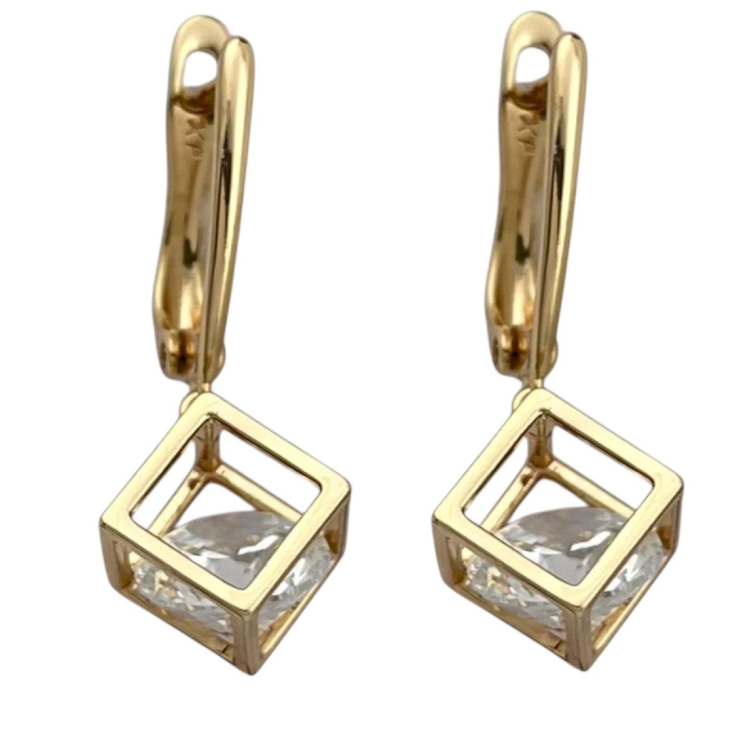 گوشواره-زنانه-ژوپینگ-مدل-مکعب-کد-E5997-1 گوشواره زنانه ژوپینگ مدل مکعب کد E5997