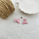 گوشواره زنانه مدل فانتزی طرح خرس کد E5685
