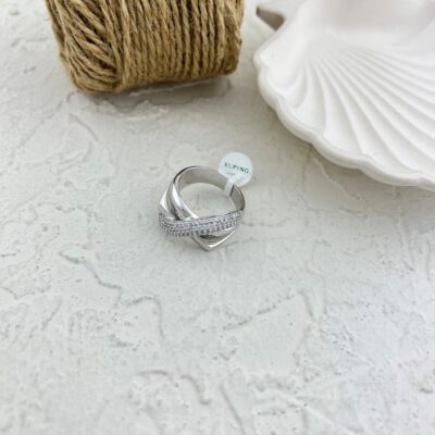 انگشتر زنانه ژوپینگ مدل جواهری کد R4930