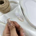 گوشواره زنانه ژوپینگ مدل گره ای کد E6497