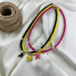گردنبند زنانه مهره ای تابستانی مدل ستاره کد N5246