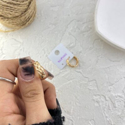 گوشواره زنانه ژوپینگ مدل بافت کد E6241