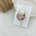گل سینه زنانه مدل دختر بالرین کد G4108