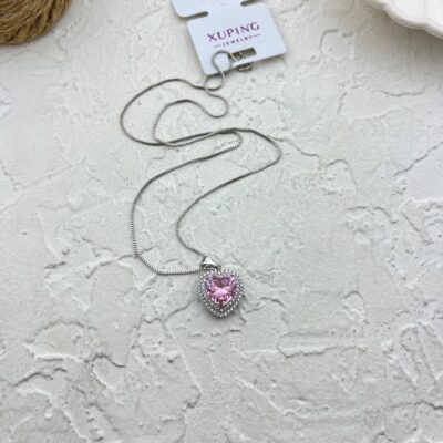 گردنبند زنانه ژوپینگ مدل قلب جواهری کد N5040