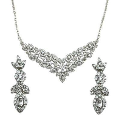نیم ست زنانه مدل جواهری کد M4305