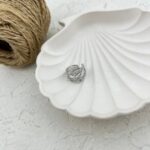 گوشواره زنانه مدل ایرکاف طرح نگین کد E5665