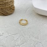 انگشتر زنانه فری سایز مدل خطی کد R5148