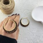 گوشواره زنانه مدل پلنگی E6207