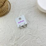 گوشواره زنانه ژوپینگ مدل نگین جواهری کد E6307