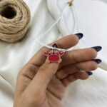 گردنبند زنانه مهره ای تابستانی مدل خرچنگ کد N5242