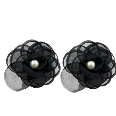 گوشواره زنانه مدل گل پارچه ای کد E5904