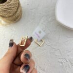گوشواره زنانه ژوپینگ مدل نگین جواهری کد E6242