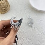 گوشواره زنانه مدل جواهری کد E6222