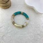 دستبند زنانه بنگل مدل رزین کد B5374