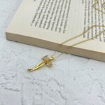 گردنبند زنانه مدل پاپیون کد N4673