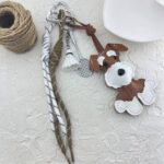 آویز کیف چارم بگ سگ چرمی کد J4109