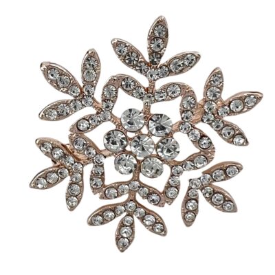 گل سینه زنانه مدل برف کد G4084
