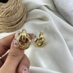 گوشواره زنانه مدل حلقه ای کد E6426