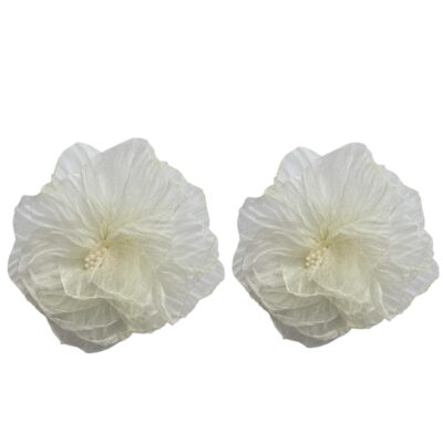 گوشواره زنانه مدل گل پارچه ای کد E5831