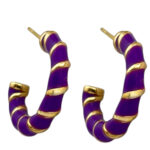 گوشواره زنانه ژوپینگ مدل میناکاری کد E6045