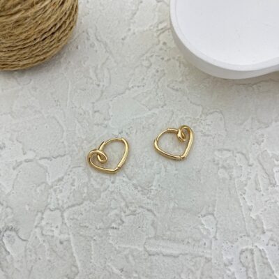 گوشواره زنانه ژوپینگ مدل قلب کد E6072