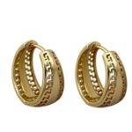 گوشواره زنانه ژوپینگ مدل حلقه ای کد E5949