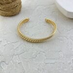 دستبند زنانه بنگل مینیمال مدل طنابی کد B5349