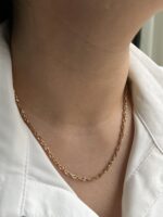 گردنبند ژوپینگ مدل بافت طلا کد N1035