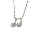 گردنبند زنانه ژوپینگ مدل نوت موسیقی کد N5041
