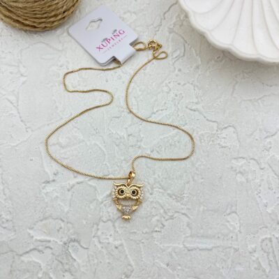گردنبند زنانه ژوپینگ مدل جغد کد N4994