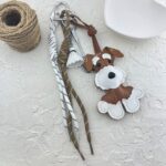 آویز کیف چارم بگ سگ چرمی کد J4109