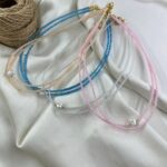 گردنبند زنانه مهره ای تابستانی مدل مروارید کد N5289