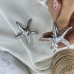 گوشواره زنانه مدل ستاره دریایی کد E6429