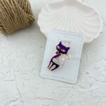 گل سینه زنانه مدل گربه کد G4052