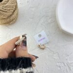 گوشواره زنانه ژوپینگ مدل نگین جواهری کد E6232