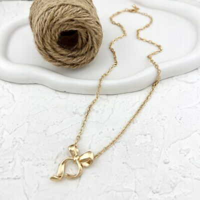گردنبند زنانه مدل پاپیون کد N4793