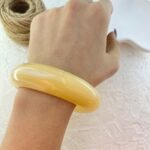 دستبند زنانه بنگل مدل رزین کد B5376