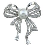 گل سینه زنانه ژوپینگ مدل پاپیون کد G4180