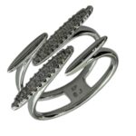 انگشتر زنانه ژوپینگ مدل خطی جواهری کد R5114