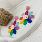 گوشواره زنانه مدل گل کد E5281