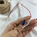 گردنبند زنانه مهره ای تابستانی مدل ستاره کد N5262