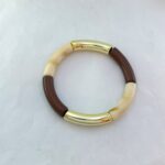 دستبند زنانه بنگل مدل رزین کد B5388